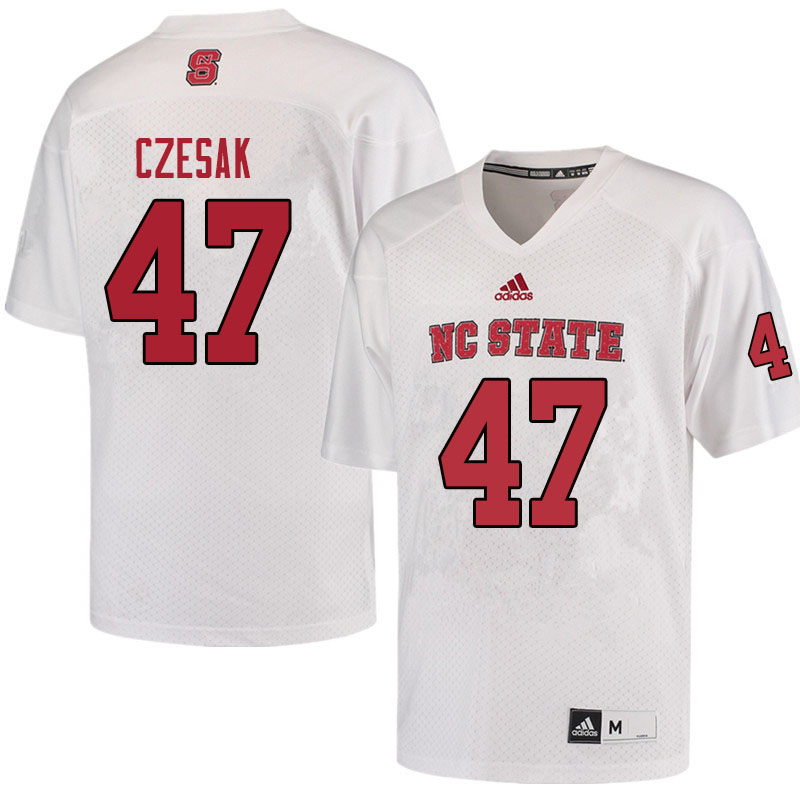Men #47 Cayman Czesak NC State Wolfpack College Football Jerseys Sale-Red